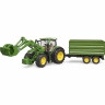 Bruder BRUDER Traktor John Deere mit Anhanger 1:16 Трактор BRUDER John Deere с прицепом 1:16