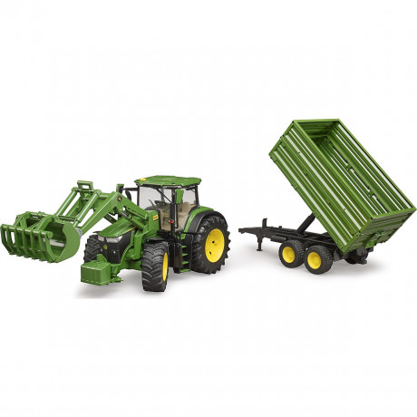 Bruder BRUDER Traktor John Deere mit Anhanger 1:16 Трактор BRUDER John Deere с прицепом 1:16