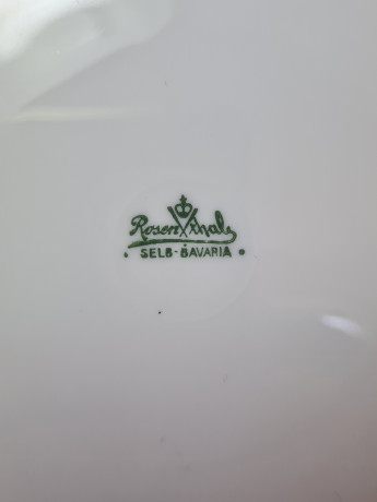 Тарелка декоративная винтажная Rosenthal Selb Bavaria с изображением рыбы, фарфор, Германия, 1970-80гг.