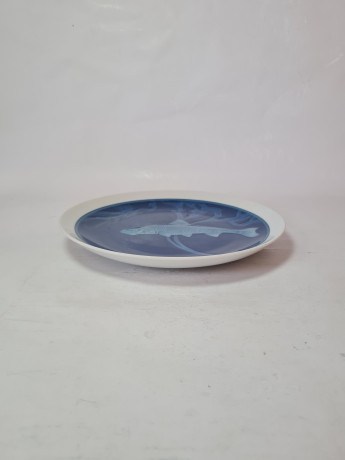 Тарелка декоративная винтажная Rosenthal Selb Bavaria с изображением рыбы, фарфор, Германия, 1970-80гг.