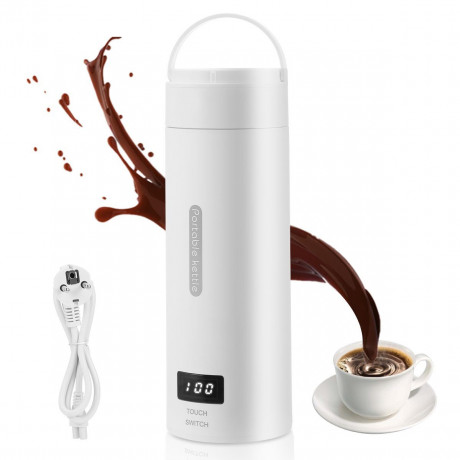 iscooter iscooter Reise-Wasserkocher Reisen Elektrische Wassertasse, 300W Schnellkoch-Teekanne-Heizbecher, 300,00 W, Wasserkocher mit Temperatureinstellung Automatischer Abschaltung Дорожный чайник iscooter, дорожная электрическая чашка для воды, 300 Вт