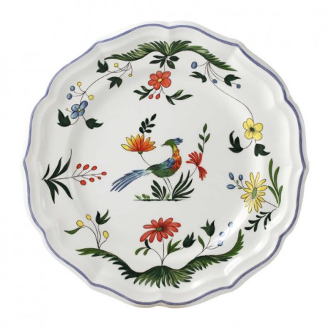 Gien Fayencerie Gien 'Oiseaux Paradis' Teller flach 25,2 cm Gien "Oiseaux Paradis" Тарелка 10" плоская