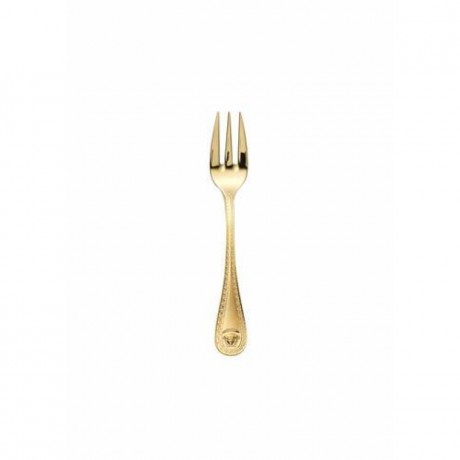 Rosenthal meets Versace Rosenthal Versace Medusa Besteck 14 gramm vergoldet - Feingold 999 Kuchengabel 15,5 cm Столовые приборы Rosenthal Versace Medusa 14 грамм с позолотой - вилка для торта из чистого золота 999 пробы 15,5 см