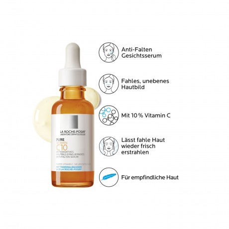 La Roche-Posay ROCHE-POSAY Pure Vitamin C10 Serum  ROCHE-POSAY Чистая сыворотка с витамином C10