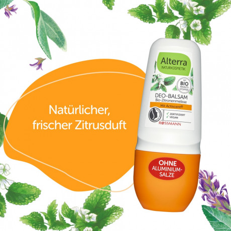 Alterra Deo Balsam Bio-Zitronenmelisse und Bio-Salbei 50ml, Альтерра Дезодорант-бальзам, мелисса и шалфей, натуральная косметика NATRUE, 50 мл