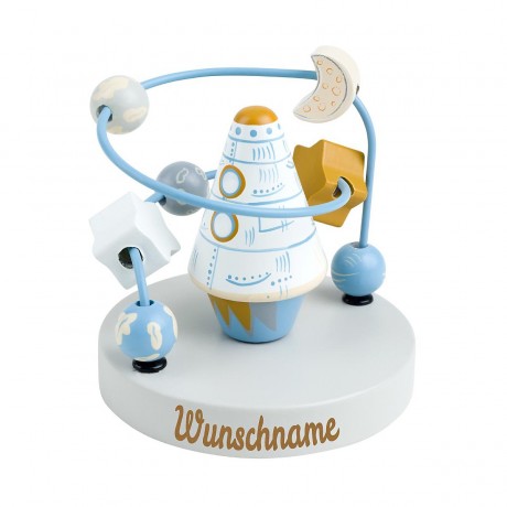 elefantasie Motorikschleife Rakete personalisiert mit Namen Ракета петли двигательных навыков