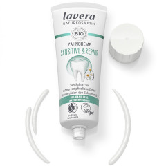 LAVERA Zahncreme Sensitive &amp; Repair, 75 ml, Лавера Зубная паста для чувствительных зубов, био-ромашка, восстановление эмали, 75 мл