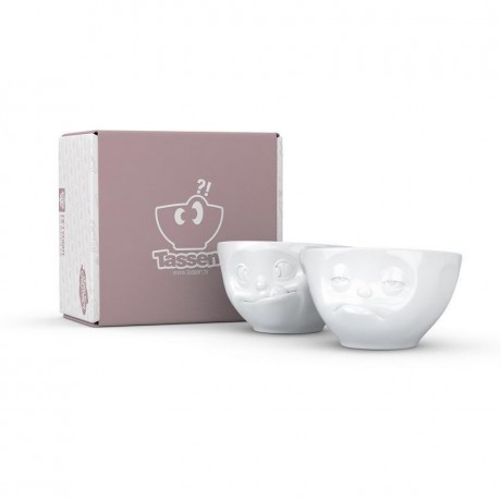 Fiftyeight Products TV Tassen Schalchen Set 2-tlg. - lecker & verpennt 0,20 L Набор подставок для телевизора 2 шт. - вкусный и проспал 0,20 л