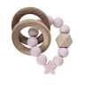 nibbling Beiss- und Rasselringe Stellar Baby Pink Stellar Baby Pink кольца для прорезывания зубов и погремушки