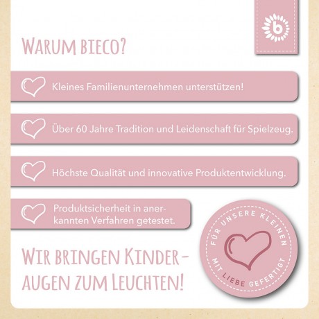 bieco Beissring Holz Natur Zahnungshilfe mit Silikon Kugeln Baby Greifling 7cm Beissringe Кольцо для прорезывания зубов