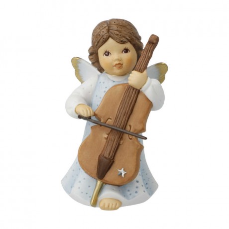 Goebel Goebel Nina & Marco - Winterengelchen Cello Musik - mit Swarovski Stern h: 10,5 cm Goebel Nina & Marco - музыка для виолончели Winter Angel - со звездой Swarovski h: 10,5 см