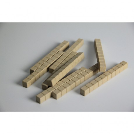 Wissner aktiv lernen Dienes Zehnerstabe naturfarben (10 Stuck) Десятки Диены натуральный цвет (10шт)