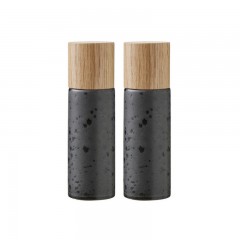 Bitz Bitz Gastro black Salzmuhle &amp; Pfeffermuhle Set 2-tlg. d: 5 cm / h: 16,7 cm Набор мельниц для черной соли и мельницы для перца Bitz Gastro 2 шт. д: 5 см / ч: 16,7 см