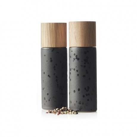 Bitz Bitz Gastro black Salzmuhle & Pfeffermuhle Set 2-tlg. d: 5 cm / h: 16,7 cm Набор мельниц для черной соли и мельницы для перца Bitz Gastro 2 шт. д: 5 см / ч: 16,7 см