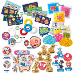 CRAZE PAW Patrol Adventskalender, CRAZE детский игровой адвент-календарь с фигурками, браслетами и слаймом, 24 сюрприза