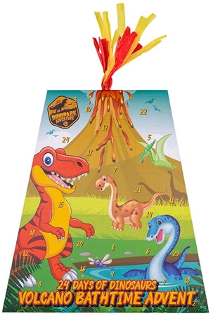 Accentra DINOPARK ADVENTURE Adventskalender 2026, Accentra DINOPARK ADVENTURE детский косметический адвент-календарь 2026 с товарами для ванны и аксессуарами, 24 подарка