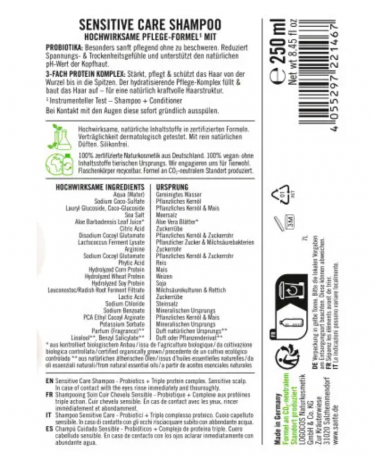 Shampoo Sensitive Care Shampoo Шампунь с пробиотиками и тройным протеиновым комплексом для ухода за чувствительными волосами 250мл
