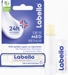 Labello Med Repair LSF 15, Бальзам для сухих губ с пантенолом и глицерином для увлажнения и комфорта, SPF 15, 4,8 г