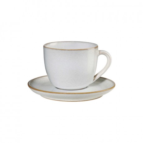 ASA SELECTION ASA Saisons Sand Cappuccinotasse mit Untertasse 0,23 L / h: 7,5 cm Чашка для капучино ASA Saisons Sand с блюдцем 0,23 л / высота: 7,5 см