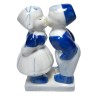 Delft Делфтский фарфор Коллекционная статуэтка "Целующиеся мальчик и девочка", 13см х 7см х 4см