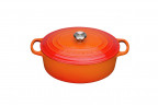 Le Creuset LE CREUSET SIGNATURE Gourmet-Br\u00e4ter Oval 27cm Ofenrot rot LE CREUSET SIGNATURE Gourmet жаровня овальная 27см красная для духовки