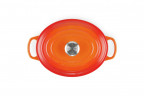 Le Creuset LE CREUSET SIGNATURE Gourmet-Br\u00e4ter Oval 27cm Ofenrot rot LE CREUSET SIGNATURE Gourmet жаровня овальная 27см красная для духовки