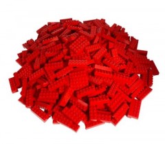 LEGO LEGO 2x6 Steine Rot - 500 Stuck- Red bricks 2456 LEGO 2x6 кирпичи красные - 500 штук - Красные кирпичи 2456