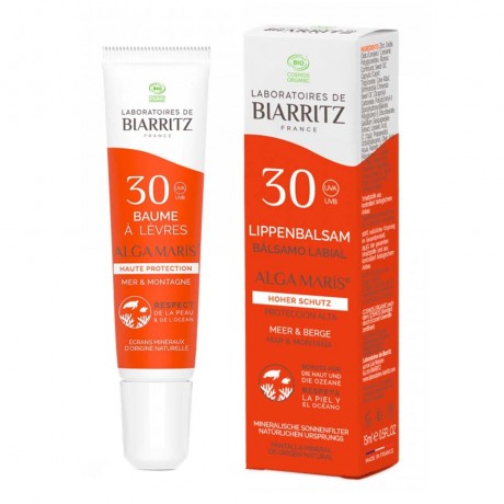 Laboratoires de Biaritz Lippenbalsam LSF 30 15ml Бальзам для губ SPF 30 15мл