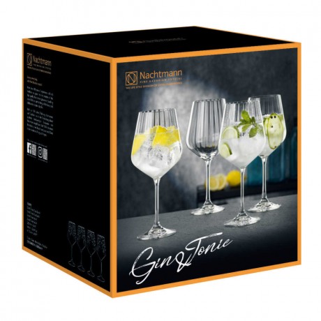 Nachtmann Nachtmann Bar Gin & Tonic Glas Set 4-tlg. h: 222 mm / 640 ml Набор стаканов для джина и тоника Nachtmann Bar из 4 предм. высота: 222 мм / 640 мл