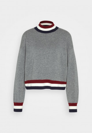 Tommy Hilfiger MOCK Jumper medium heather grey МАК джемперы средний вересковый серый