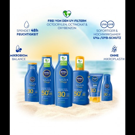 Nivea Sun Schutz & Pflege Sonnenmilch  Солнцезащитное молочко для защиты и ухода