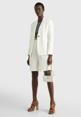 Tommy Hilfiger ELEVATED SINGLE BREASTED  Blazer ecru ПОВЫШЕННЫЙ ОДНОБОРТНЫЙ Пиджак экрю