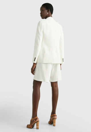 Tommy Hilfiger ELEVATED SINGLE BREASTED  Blazer ecru ПОВЫШЕННЫЙ ОДНОБОРТНЫЙ Пиджак экрю