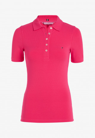 Tommy Hilfiger SLIM 5X2  Polo shirt bright cerise pink SLIM 5X2 Рубашка поло ярко-вишнево-розовый