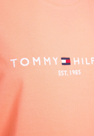 Tommy Hilfiger REGULAR TEE  Print T-shirt coral blossom REGULAR TEE Футболка с принтом коралловый цвет