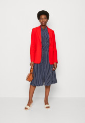 Tommy Hilfiger ROPE MIDI SHIRT DRESS Shirt dress carbon navy/white ПЛАТЬЕ-РУБАШКА МИДИ ROPE Платье-рубашка карбон темно-синий/белый