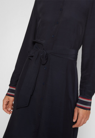 Tommy Hilfiger VIS MONOGRAM SHIRT DRS DETAIL LS Day dress desert sky РУБАШКА С МОНОГРАММОЙ VIS DRS DETAIL LS Повседневное платье небо пустыни