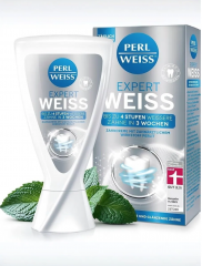 Perlweiss Expert Weiss Отбеливающая зубная паста до 4 тонов за 3 недели, с фтором 1300 ppm, 50 мл
