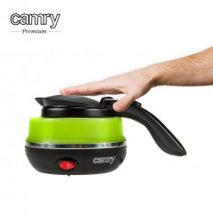 Camry Camry Wasserkocher CR 1265 Kompakter Reise-Wasserkocher, faltbar, Silikon, Kunststoff, grun  Camry Kettle CR 1265 Компактный дорожный чайник Складной силиконовый пластик Зеленый