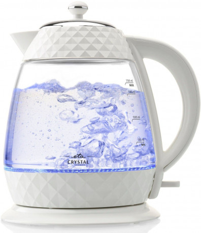 eta eta Wasserkocher Crystal ETA315490010, 1,7 l, 2200 W, in einem edlen Weiss, aus Glas und mit Beleuchtung чайник ETA Crystal ETA315490010, 1,7 л, 2200 Вт, элегантного белого цвета, из стекла и с подсветкой.