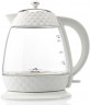 eta eta Wasserkocher Crystal ETA315490010, 1,7 l, 2200 W, in einem edlen Weiss, aus Glas und mit Beleuchtung чайник ETA Crystal ETA315490010, 1,7 л, 2200 Вт, элегантного белого цвета, из стекла и с подсветкой.