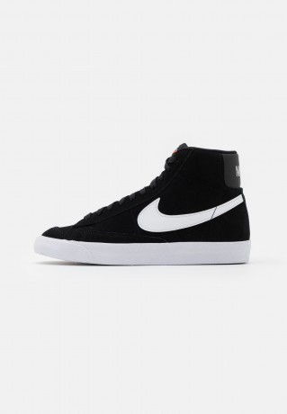 Nike Sportswear BLAZER MID #x27;77 UNISEX Sneaker high black/white/total orange BLAZER MID #x27;77 UNISEX — Высокие кроссовки женские черный/белый/полный оранжевый