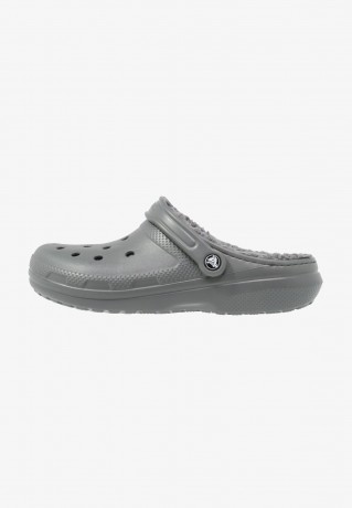 Crocs CLASSIC LINED UNISEX Hausschuh slate grey/smoke CLASSIC LINED UNISEX Тапочки сланцево-серый/дымчатый