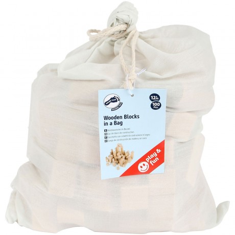 Small Foot Holzbausteine im Beutel Деревянные строительные блоки в мешке