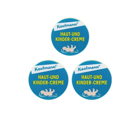 Kaufmann's creme haut und kinder 3stk, Кауфманнс Крем для ухода за чувствительной и сухой кожей, 75 мл x 3 штуки