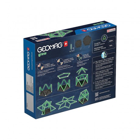 Geomag Geomag Glow Recycled 42 Teile Geomag Glow Recycled 42 шт.