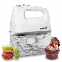 Duronic Duronic Handmixer, HM4 W elektrischer Handmixer, 400 Watt, Aufbewahrungsbox  Ручной миксер Duronic, электрический ручной миксер HM4 W, 400 Вт, ящик для хранения