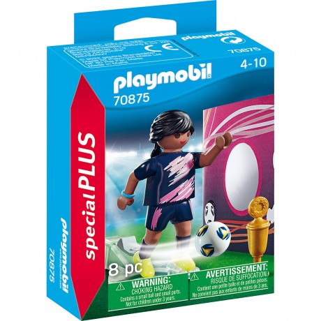 PLAYMOBIL PLAYMOBIL 70875 Fussballerin mit Torwand Футболист PLAYMOBIL 70875 со стенкой ворот