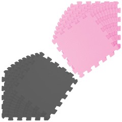 LittleTom Puzzlematte Uni Pink Grau 20 Teile Коврик-пазл Uni Pink Grey 20 штук