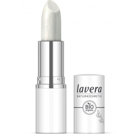 LAVERA Candy Quartz Lipstick White Aura 02, 1 St, Лавера Помада с лёгким сияющим покрытием и стойкостью до 6 часов, оттенок White Aura 02, био-масло ши и био-масло какао, 1 шт.